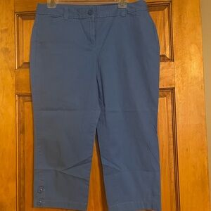Ann Taylor Loft Blue Original Crop Pants